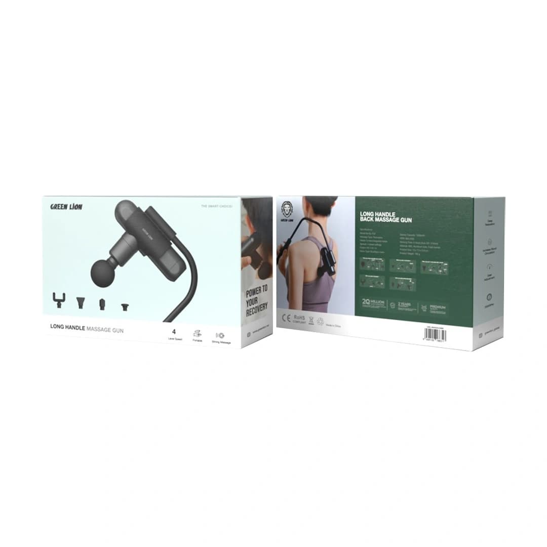 ماساژور تفنگی گرین لاین Green Lion Long Handle Massage Gun — تصویر ۳