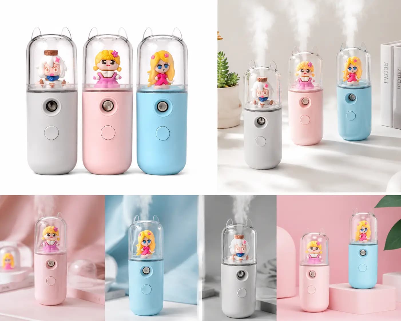 دستگاه بخور سرد جیبی Mist Sprayer با عروسک فانتزی مدل YQ8001 — تصویر ۲
