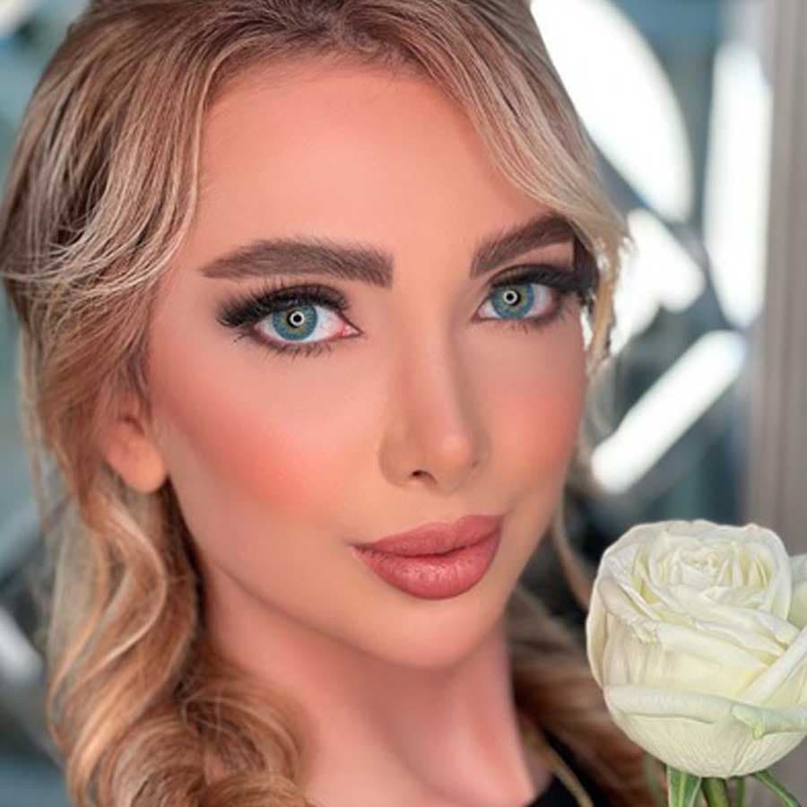 لنز رنگی گلوریا هانی بلو فصلی — تصویر ۷