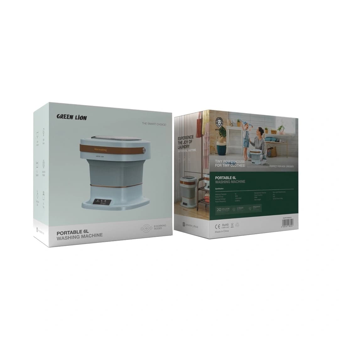 مینی واش تاشو گرین لاین مدل mini washing machine 6L — تصویر ۲