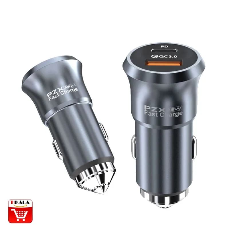 شارژر فندکی PZX C960s توان 45 وات — تصویر ۲