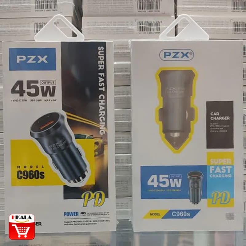 شارژر فندکی PZX C960s توان 45 وات — تصویر ۵