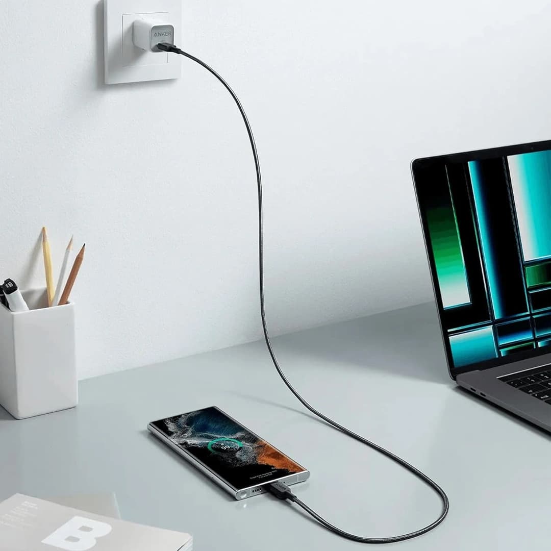 کابل شارژ 60وات 180سانتی انکر مدل Anker 322 A81F6H11 USB-C — تصویر ۴