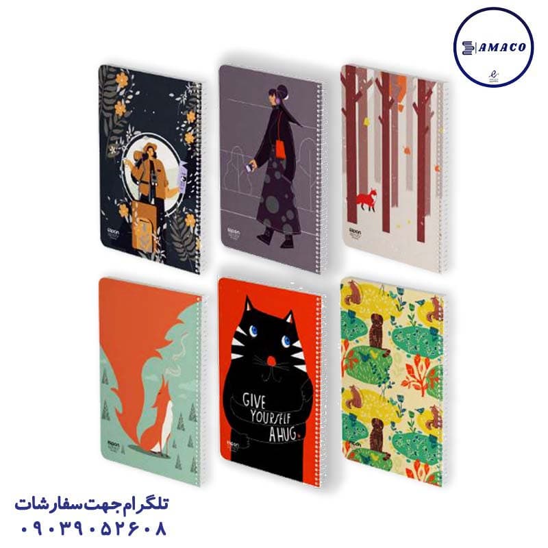 الیپون – دفتر 100 خطی فانتزی فنری239 — تصویر ۲