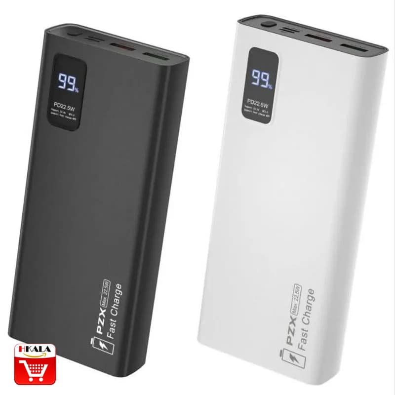 پاوربانک PZX مدل V83 – ظرفیت 20000mAh با شارژ سریع ۲۲.۵ وات — تصویر ۲