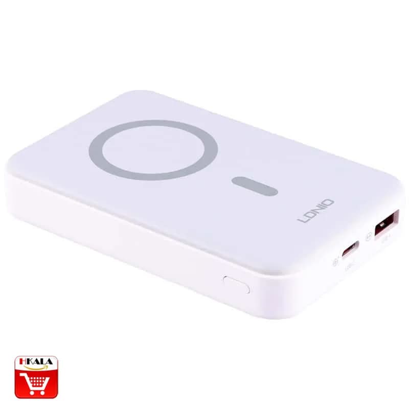 پاوربانک وایرلس مگنتی 22.5 وات 10000 الدینیو LDNIO Magnetic Wireless Power Bank PQ16