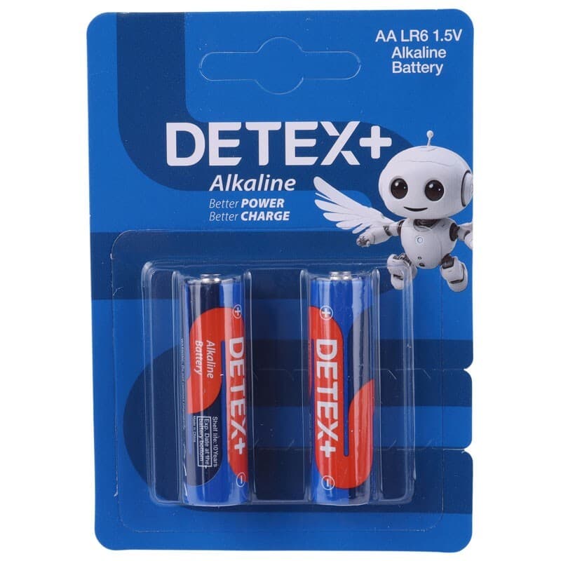 باتری دوتایی قلمی دیتکس پلاس Detex+ Alkaline LR6