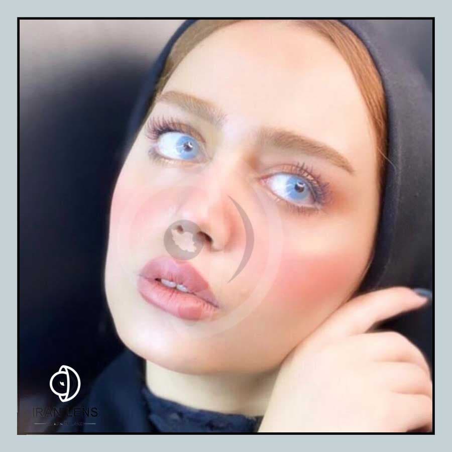 لنز رنگی بلو آیز سالانه کد Rose1022 — تصویر ۵