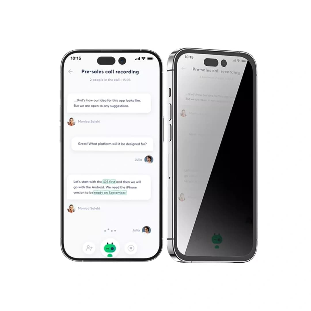 محافظ صفحه نمایش مخفی Blueo HD 3D Privacy iPhone 17 Pro Max — تصویر ۴