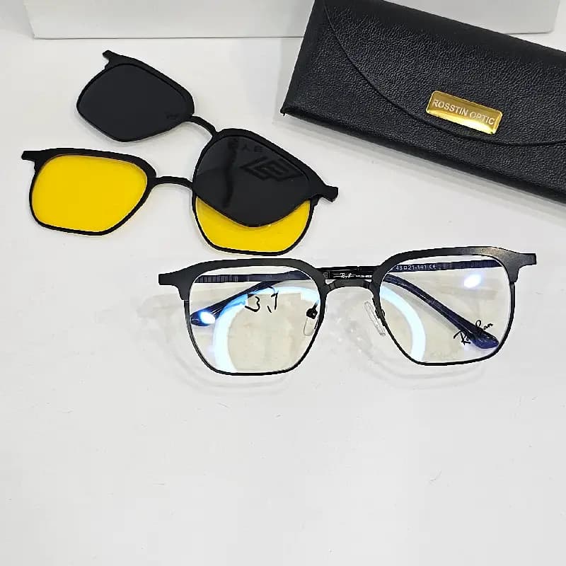 عینک طبی کاور دار برند Ray Ban کد 3