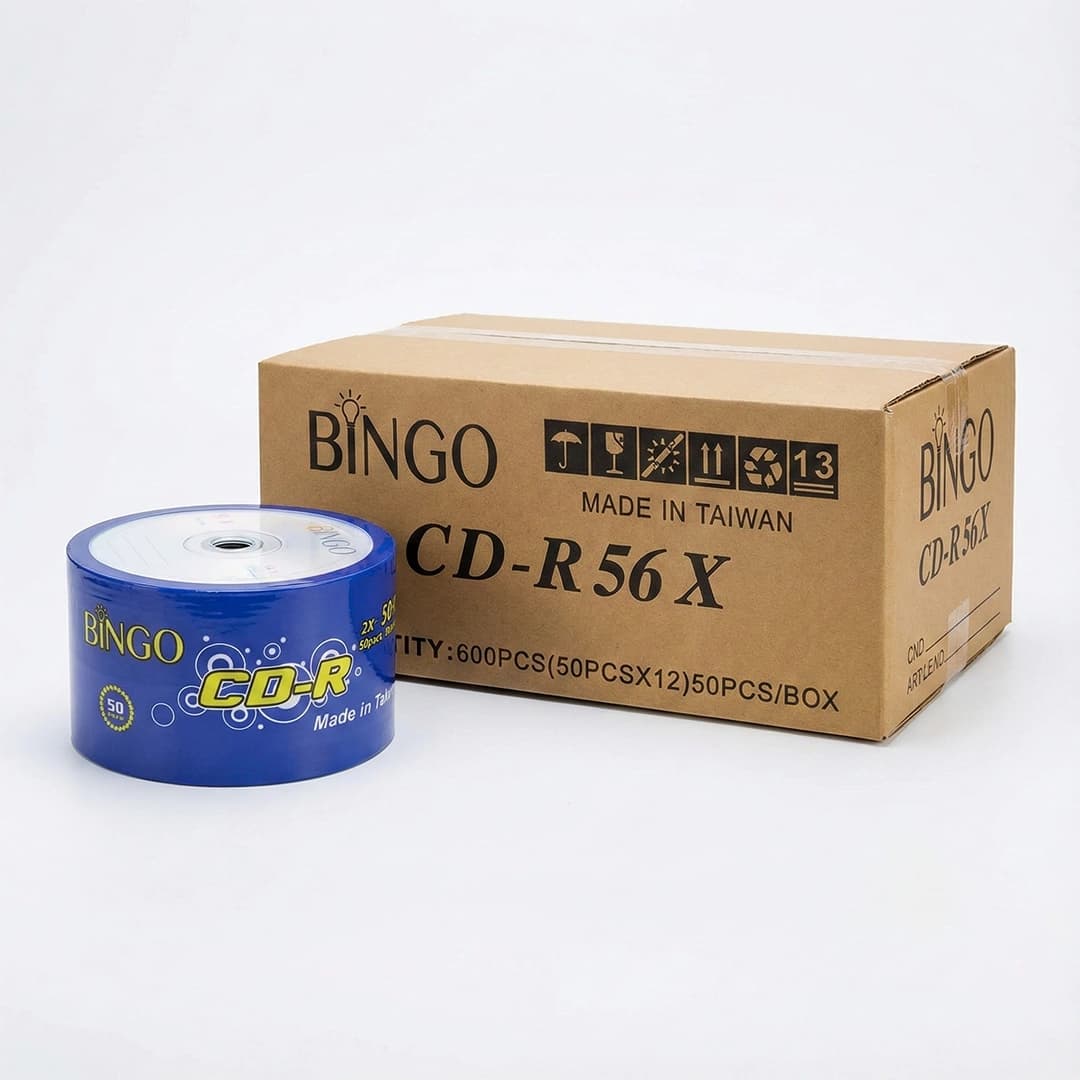 سی دی خام بینگو بسته 50 عددی (عمده و تک) – CD-R Bingo — تصویر ۲