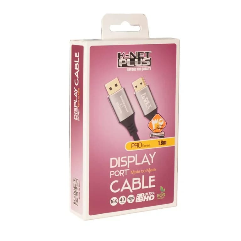 کابل 2.1 DisplayPort کی نت پلاس 1.8 متری KP-A190 — تصویر ۴