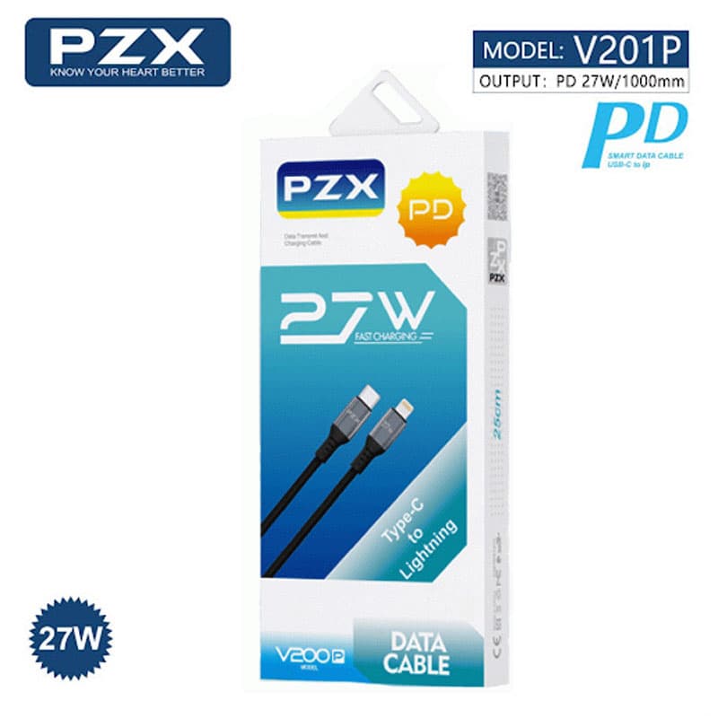 کابل شارژ PZX V201P کابل Type-C به Lightning — تصویر ۳