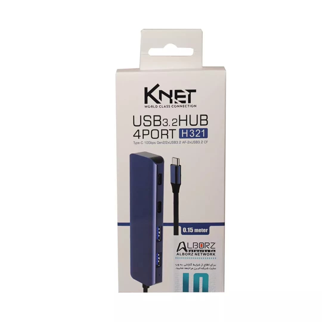 هاب 4 پورت Type C کی نت K-HC321 — تصویر ۹