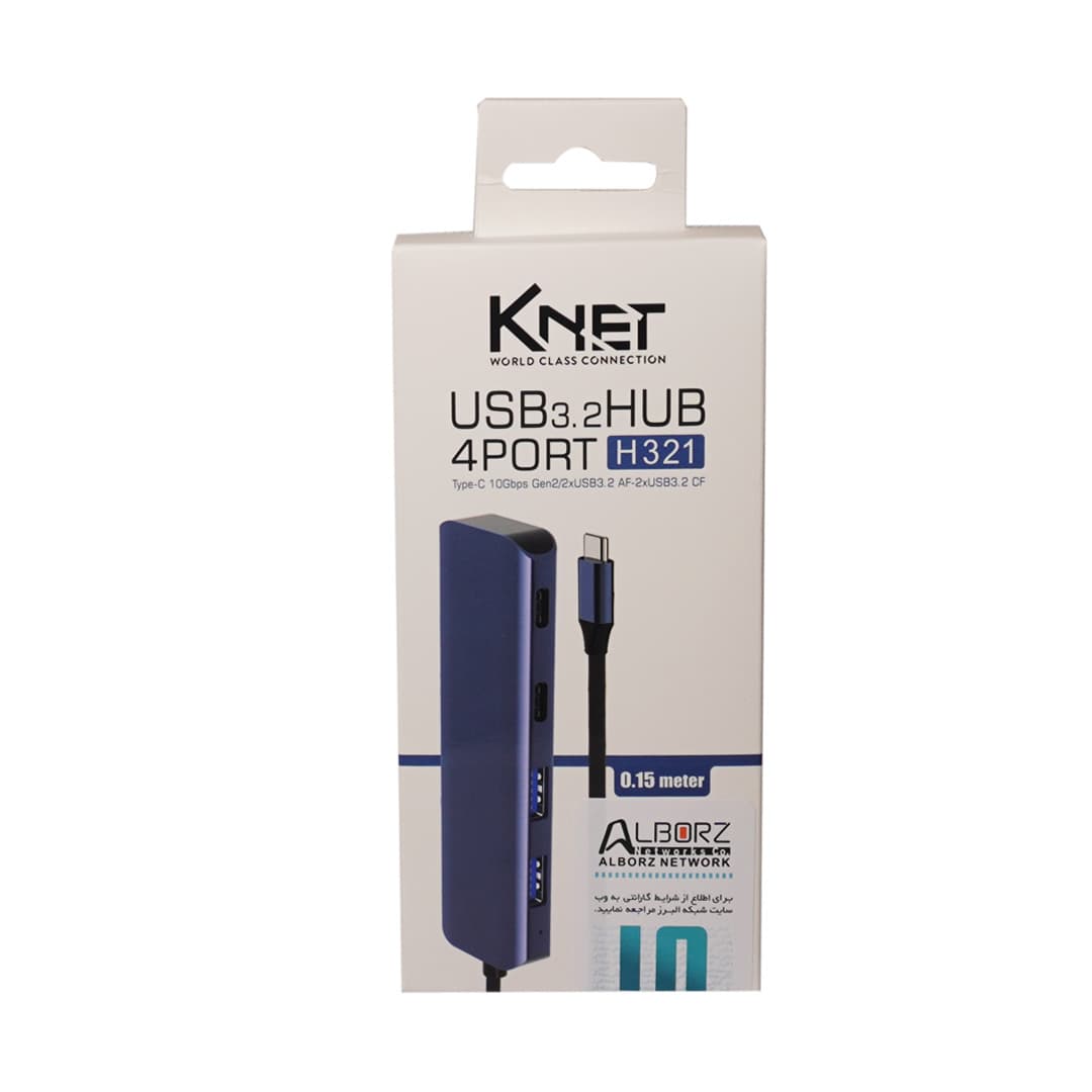 هاب 4 پورت Type C کی نت K-HC321 — تصویر ۴