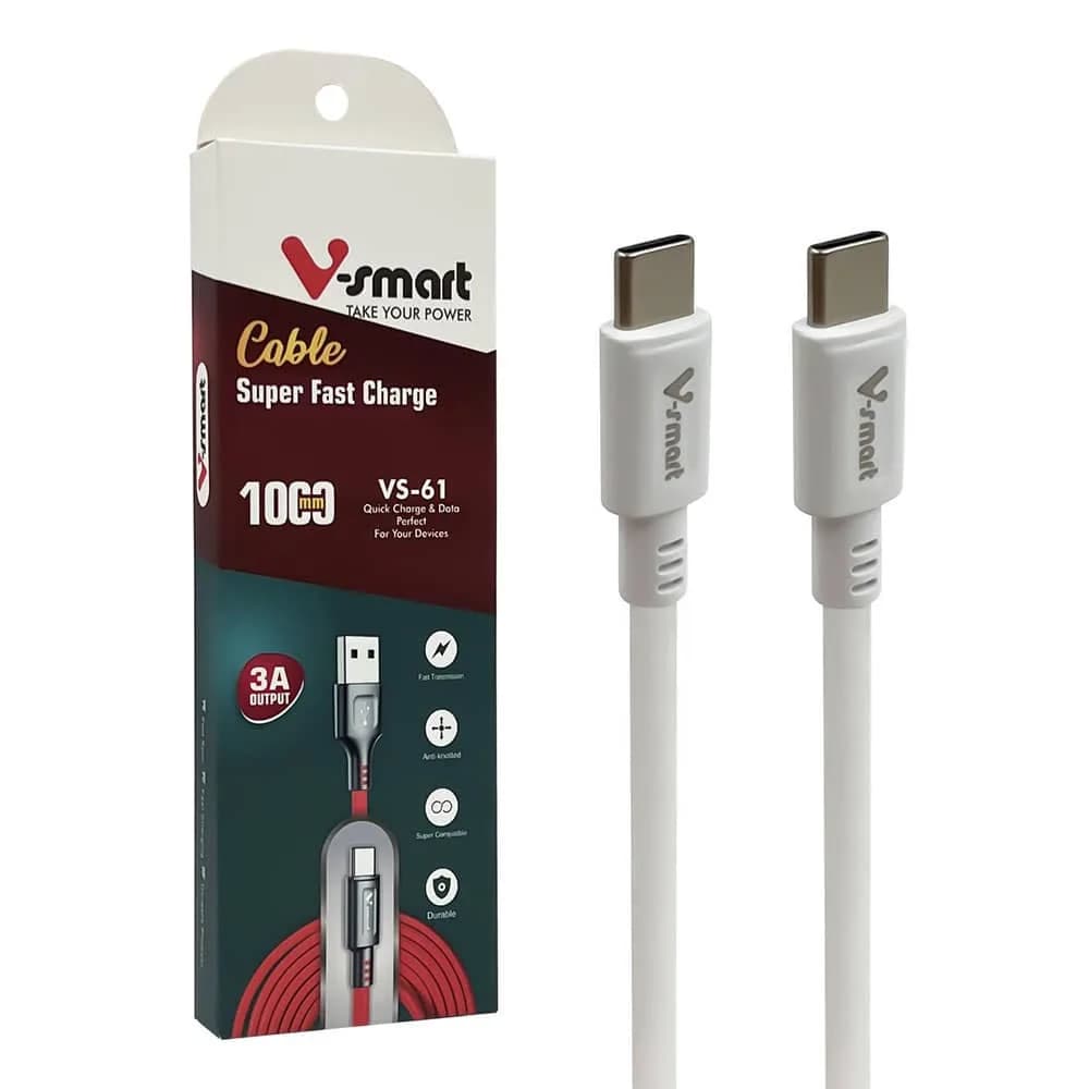 کابل تبدیل USB-C به USB-C وی اسمارت مدل VS-61 طول 1 متر