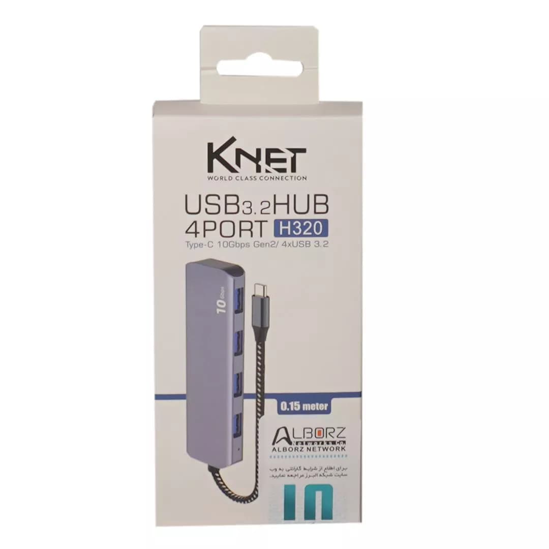 هاب 4 پورت Type C کی نت K-HC320 — تصویر ۸