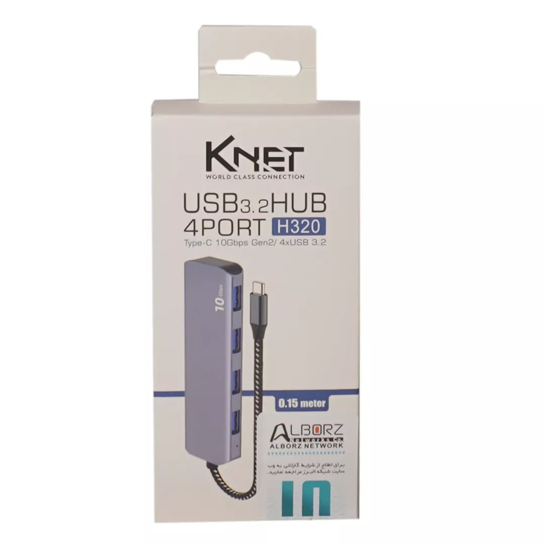 هاب 4 پورت Type C کی نت K-HC320 — تصویر ۲