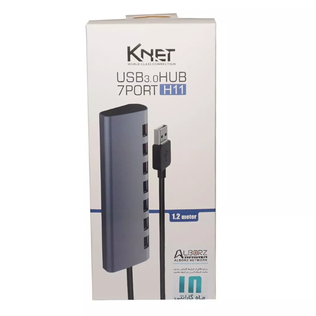هاب 7 پورت USB 3.0 کی نت K-H11 — تصویر ۱۲