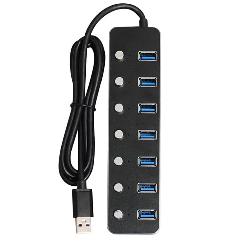 هاب 7 پورت USB 3.0 کی نت K-H10P — تصویر ۱۱
