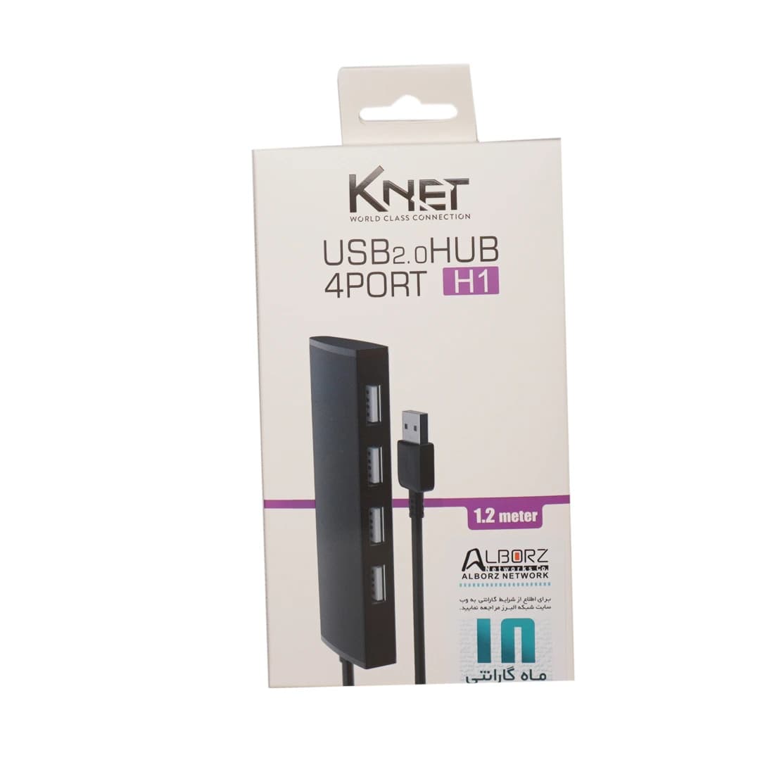 هاب ۴ پورت USB 2.0 کی نت K-H1 — تصویر ۴