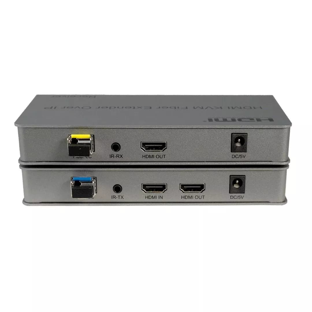 KVM اکستندر HDMI کی نت روی بستر فیبر نوری K-E820 تا 20 کیلومتر