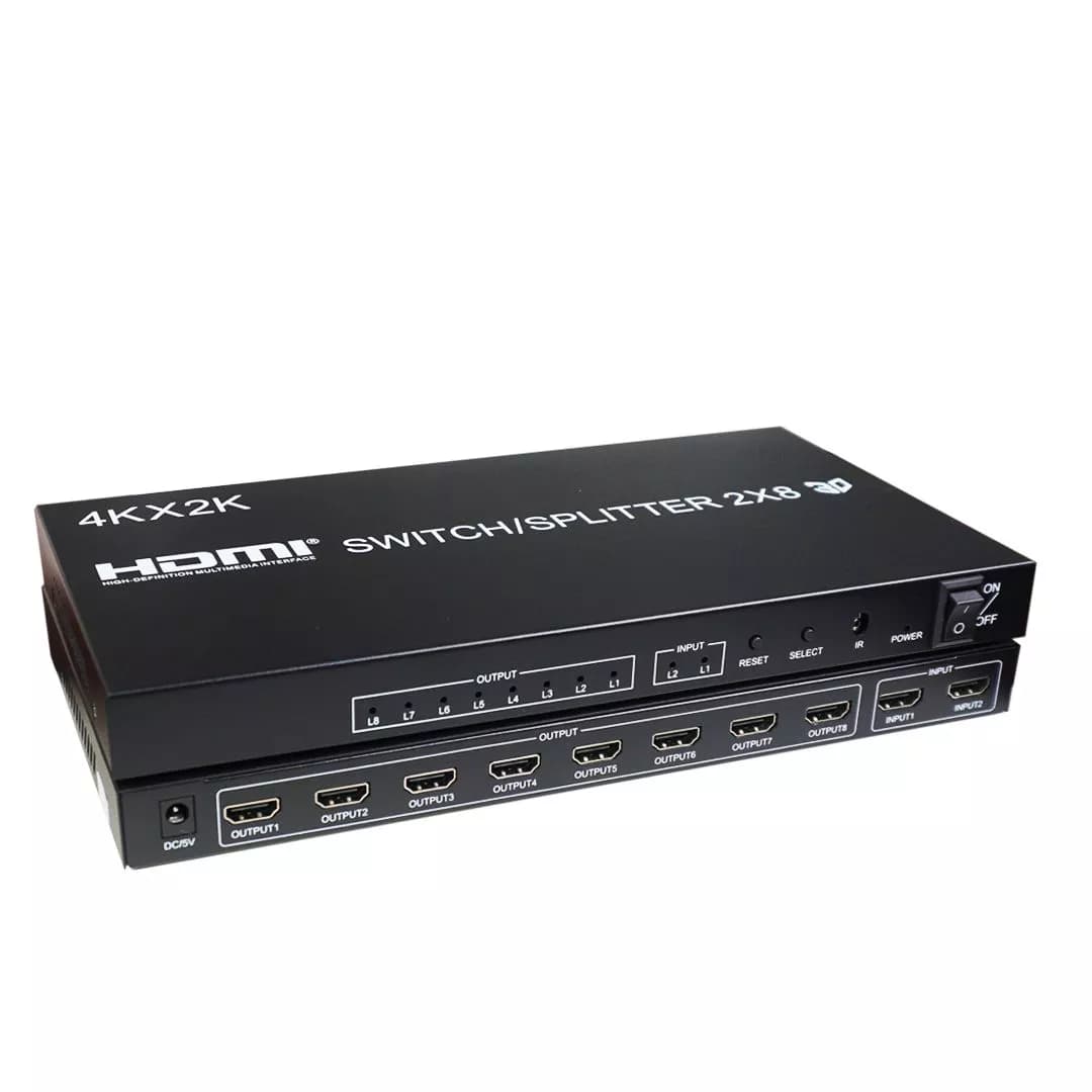 سوییچ اسپلیتر 2 در 8 HDMI کی نت K-SS28 — تصویر ۹