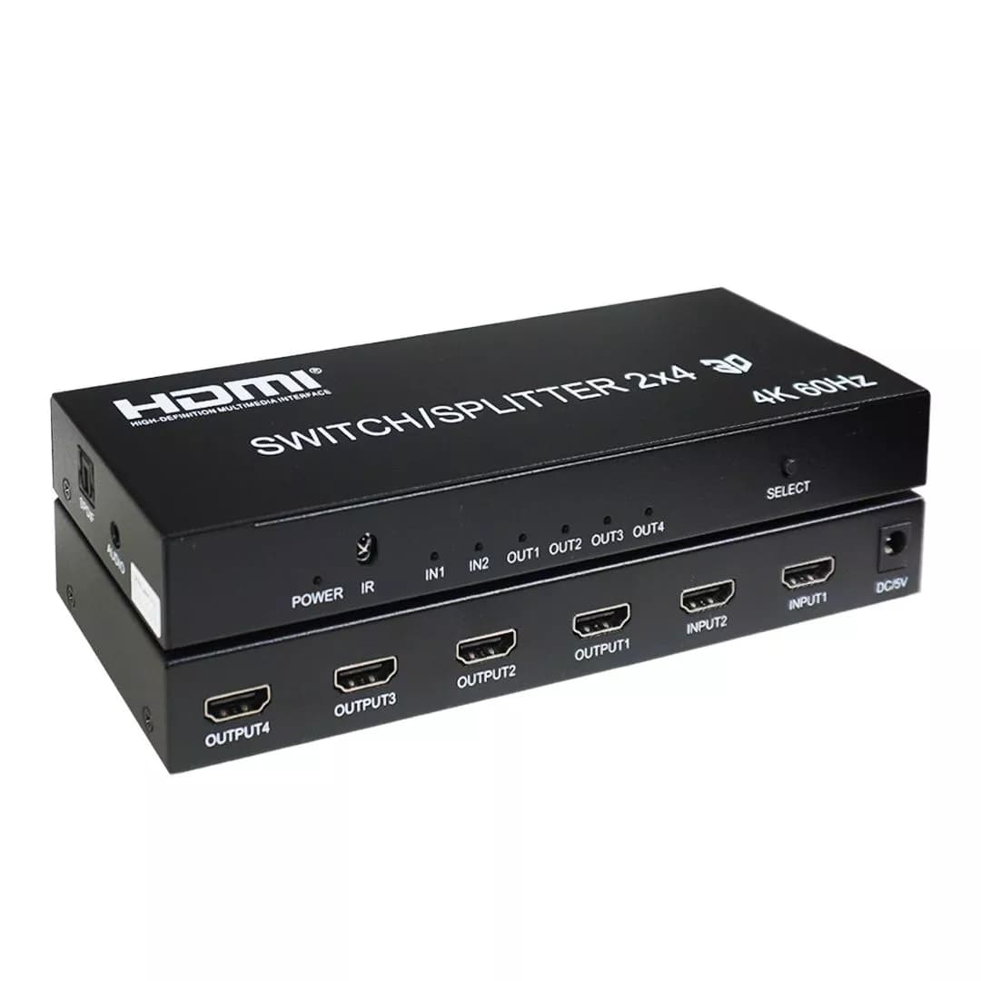 سوییچ اسپلیتر 2 در 4 HDMI کی نت K-SS24 — تصویر ۶