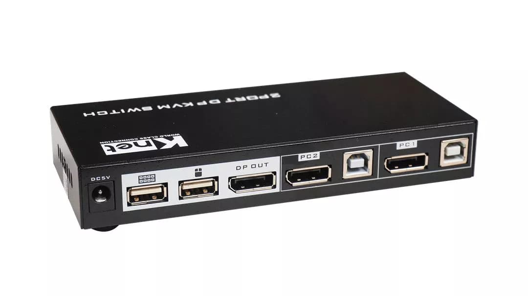 کی وی ام سوییچ 2 پورت DisplayPort کی نت K-D622 — تصویر ۲