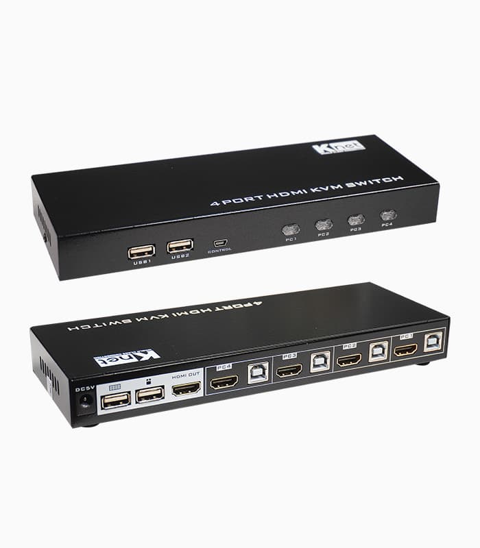 کی وی ام سوئیچ 4 پورت HDMI کی نت K-H624