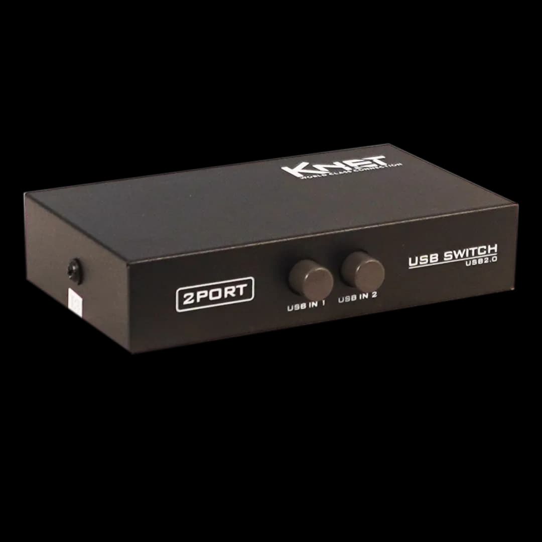 سوئیچ ۲ پورت USB دستی کی نت Knet K-S312