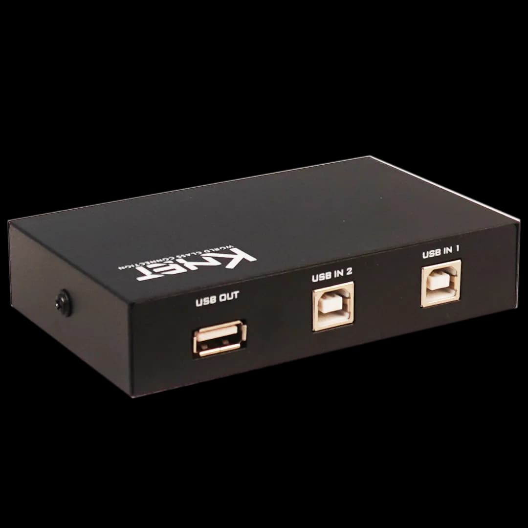 سوئیچ ۲ پورت USB دستی کی نت Knet K-S312 — تصویر ۳