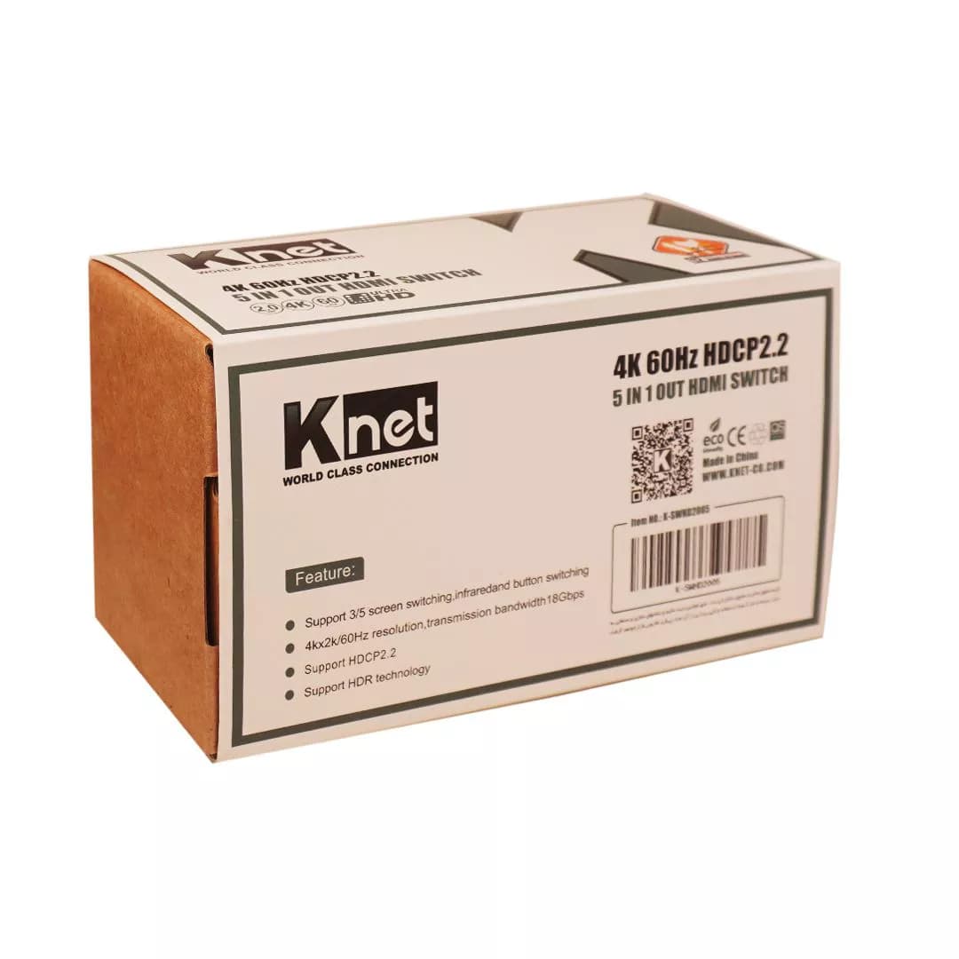 سوییچ 5 پورت HDMI کی نت K-S725 — تصویر ۵