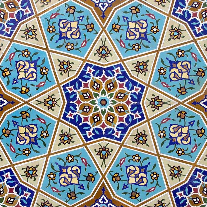 آسمان مجازی طرح اسلیمی و فرشته — تصویر ۷