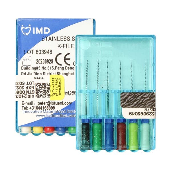 فایل دستی با طول 25 میلیمتر K File 25mm برند IMD — تصویر ۳