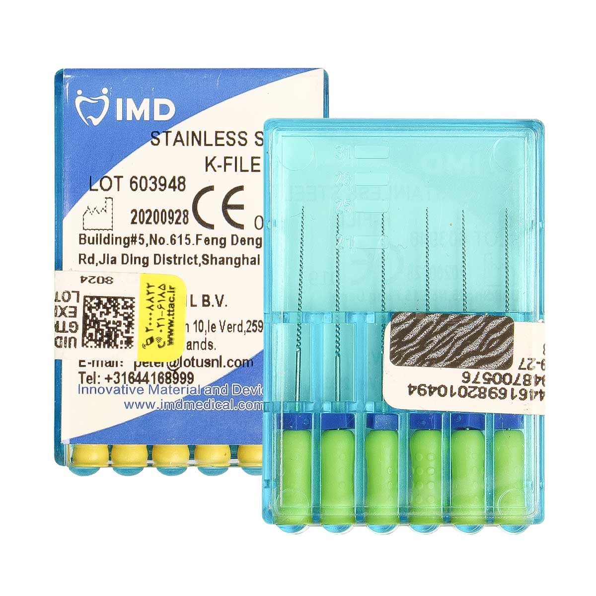 فایل دستی با طول 25 میلیمتر K File 25mm برند IMD — تصویر ۱۰