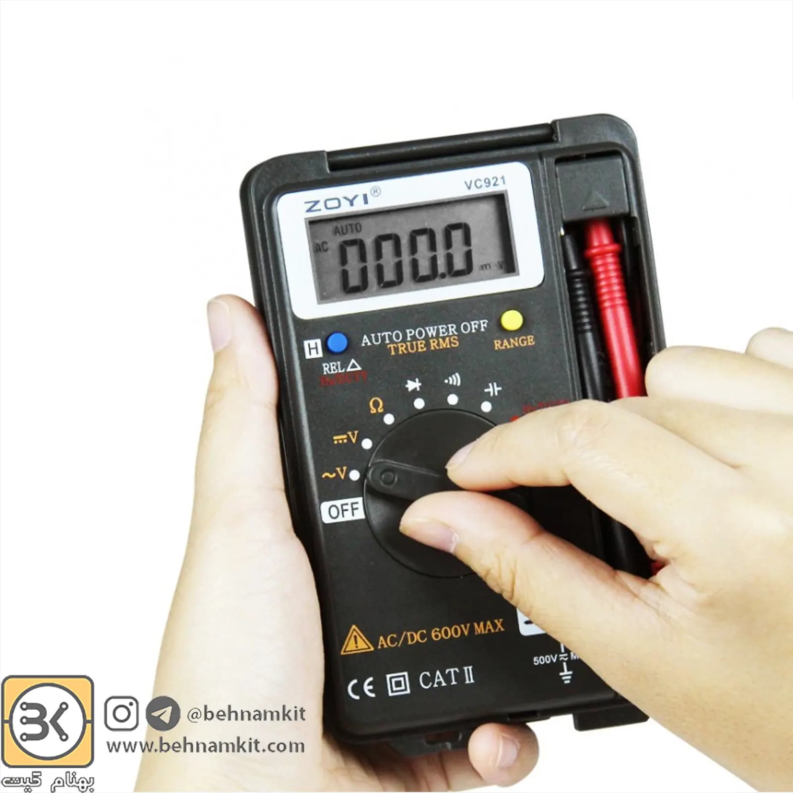 مولتی متر اتورنج دیجیتال ویکتور VICTOR VC921 — تصویر ۳