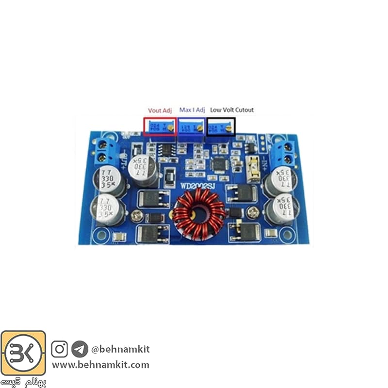 ماژول کاهنده و افزاینده ولتاژ 10 آمپر LTC3780 — تصویر ۴