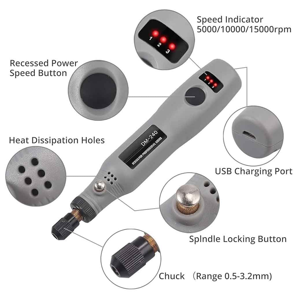 فرز مینیاتوری شارژی مدل mini grinder — تصویر ۴