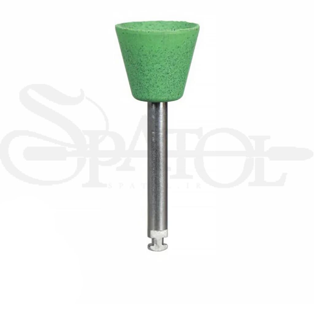 مولت پرداخت سبز کاسه ای سخت Polishers Jiffy cup hard برند الترادنت Ultradent — تصویر ۲