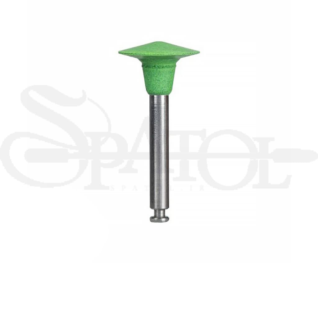 مولت پرداخت سبز کاسه ای سخت Polishers Jiffy cup hard برند الترادنت Ultradent — تصویر ۳