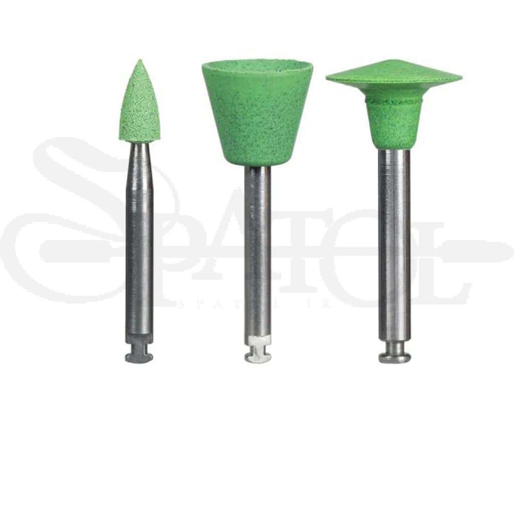 مولت پرداخت سبز کاسه ای سخت Polishers Jiffy cup hard برند الترادنت Ultradent
