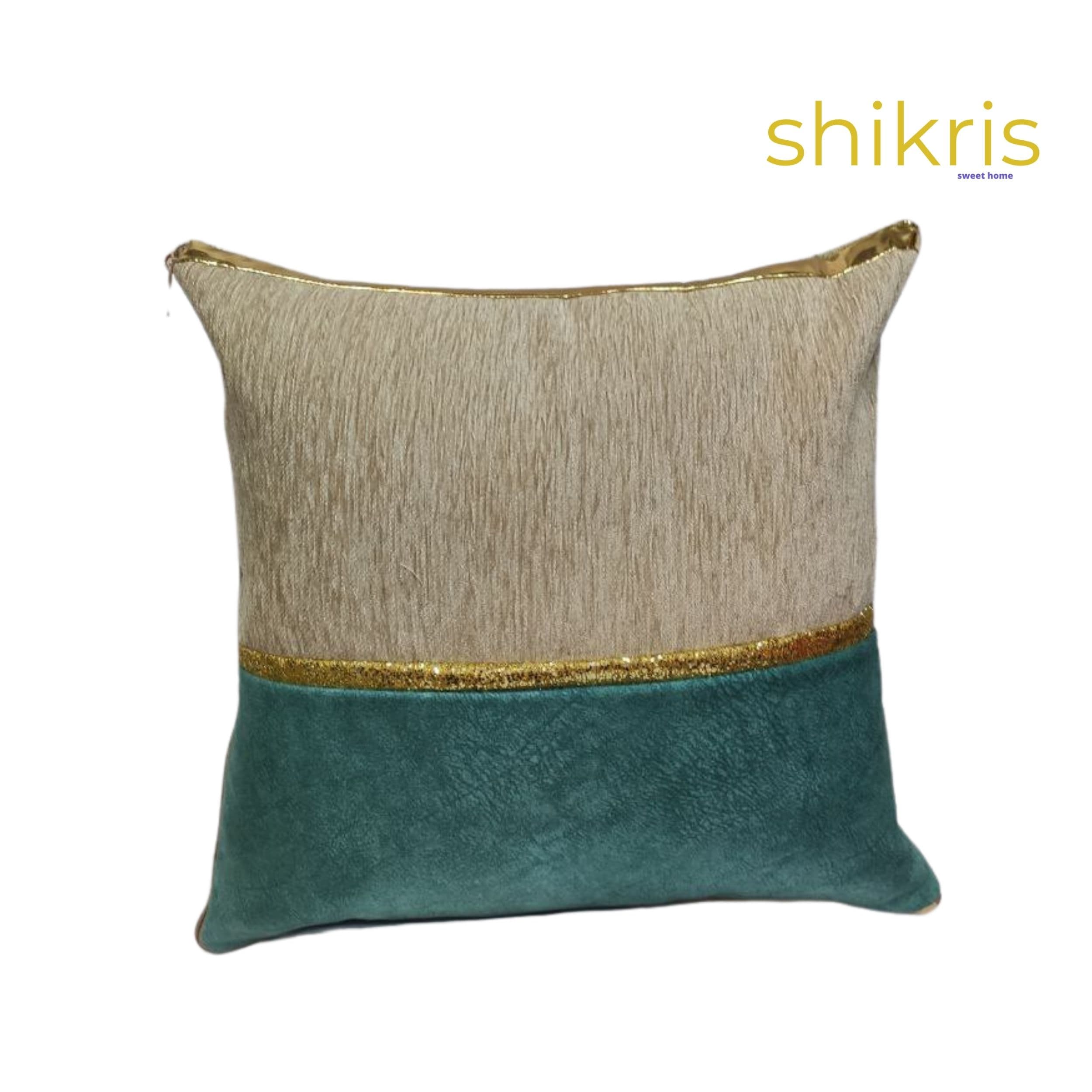 کاور کوسن مخمل آبی کد 12598