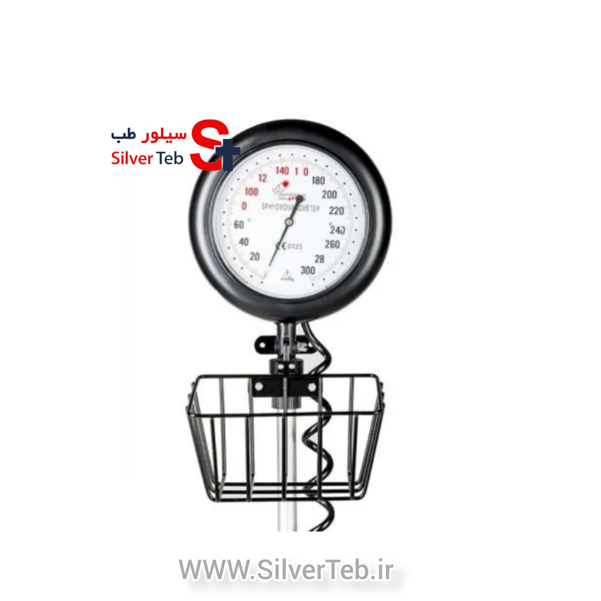 فشارسنج عقربه ای مدل پایه دار بسکت دار گرد زنیت مد (Zenithmed) مدل 7003 — تصویر ۲
