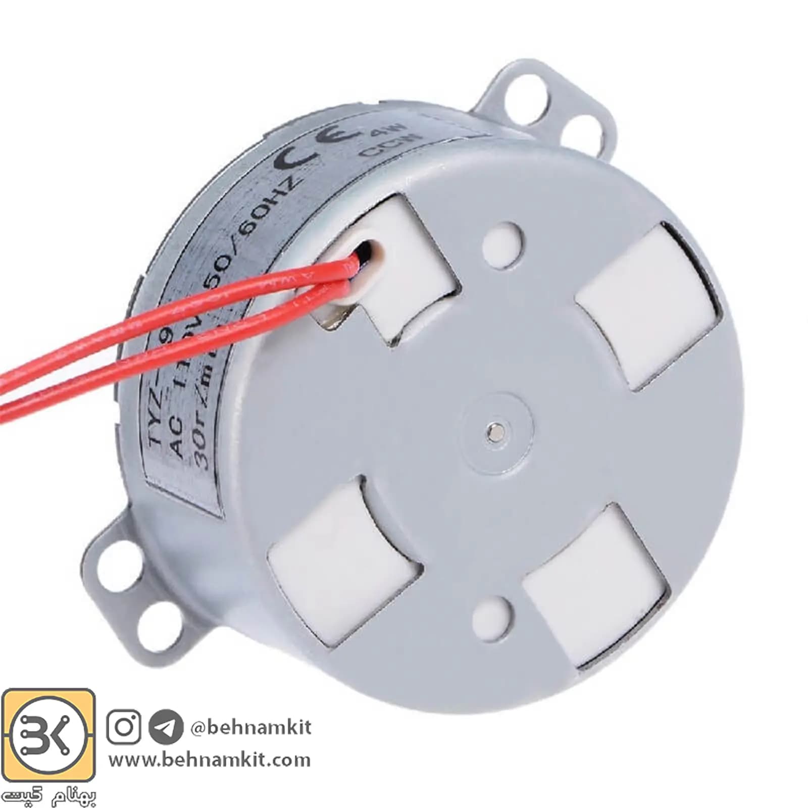 موتور گیربکس TYZ49 220V 30 RPM — تصویر ۲