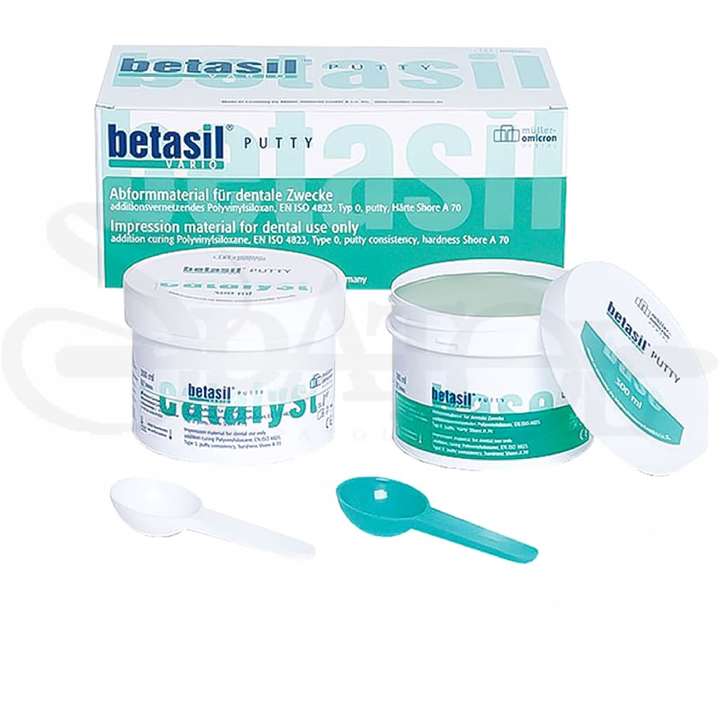ست قالبگیری مولر پوتی هارد بتاسیل putty betasil hard برند مولر Muller همراه با واش لایت فست