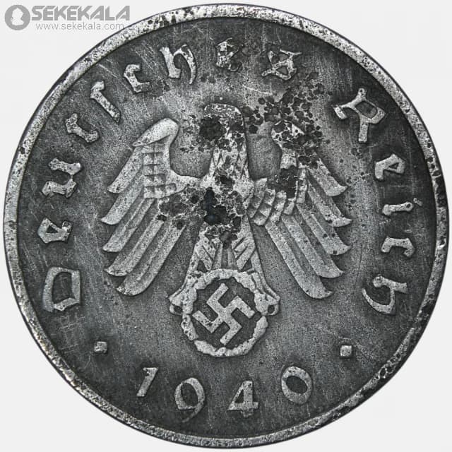 سکه 10 رایش فنیگ آلمان نازی 1940 A