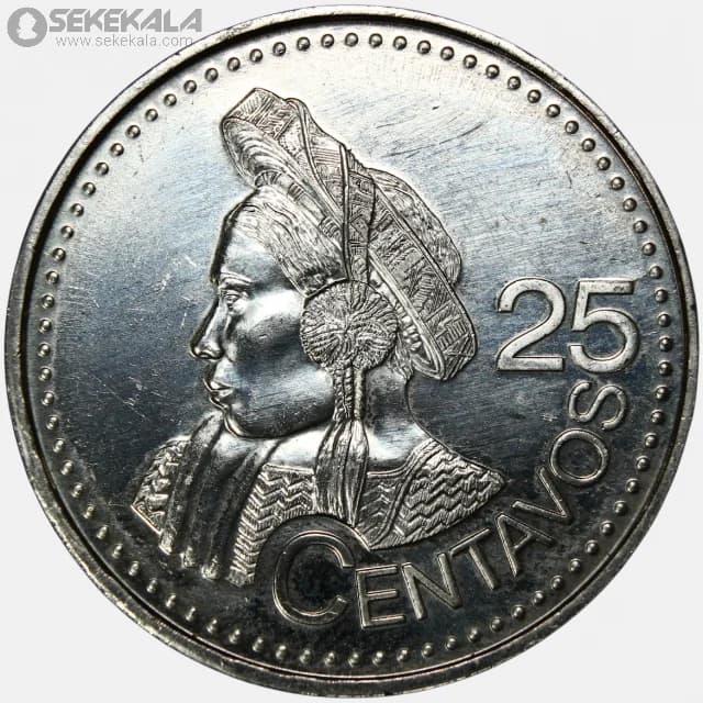 سکه 25 سنتاوو گواتمالا 2000 (UNC)
