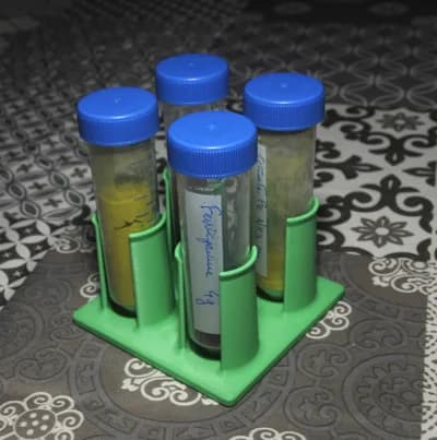 رک لوله ۵۰ میلی‌لیتری ۴ جایگاهی | خدمات چاپ سه بعدی سفارشی — تصویر ۲