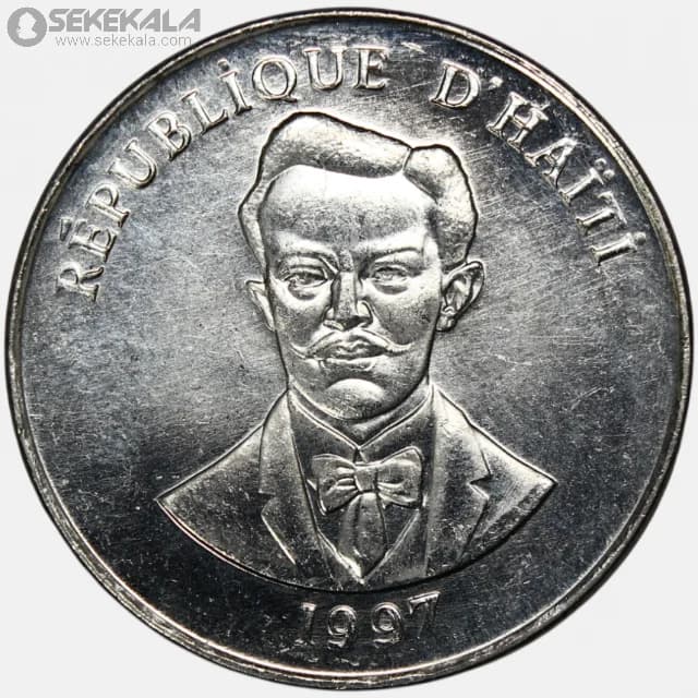 سکه 5 سنتیم کمیاب هاییتی 1997 (UNC) — تصویر ۲